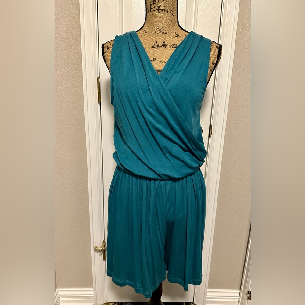NEW Elie Tahari Teal Jumpsuit/Romper, Size Medium